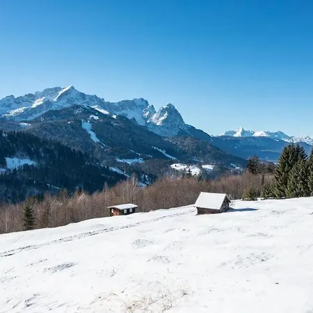别墅 Luxuriose Alpenresidenz Mit Spektakularem Bergblick Vor Den Toren Munchen 加爾米施-帕滕基興